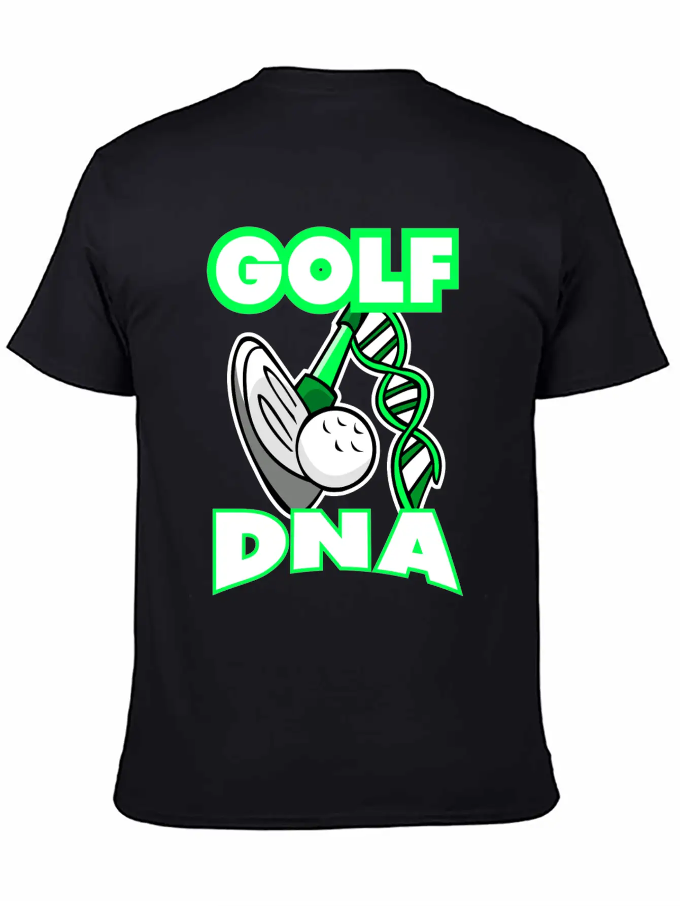 Golf DNA T-Shirt Neon Green Golf Club Unisex Casual T-Shirt – Clean Design For Daily Comfort