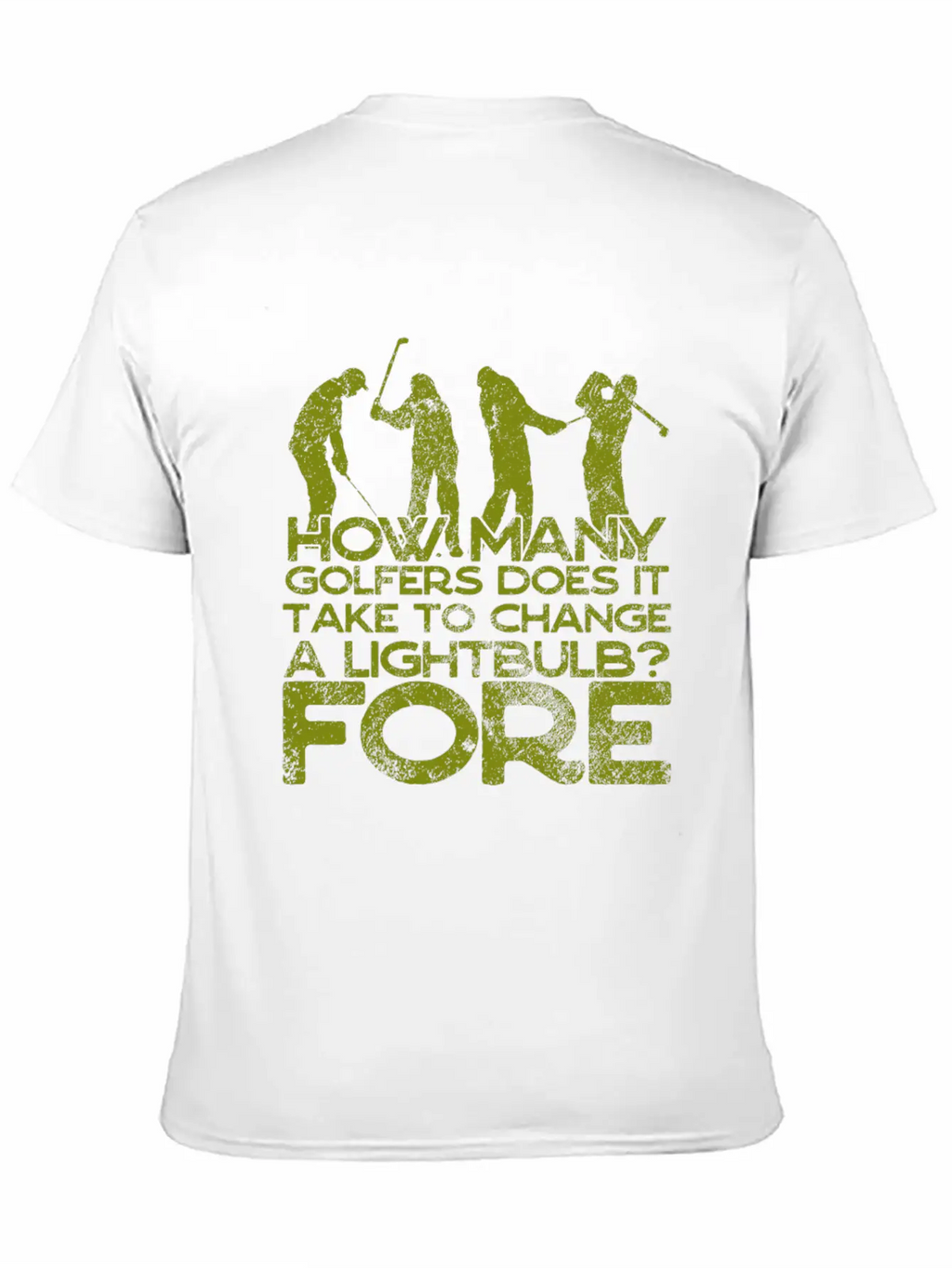 Golf - Funny Golfer Jokes - 18th Hole Breathable Soft Cotton T-Shirt – Timeless Casual Look