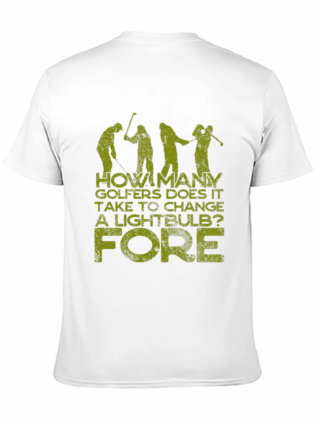 Golf - Funny Golfer Jokes - 18th Hole Breathable Soft Cotton T-Shirt – Timeless Casual Look