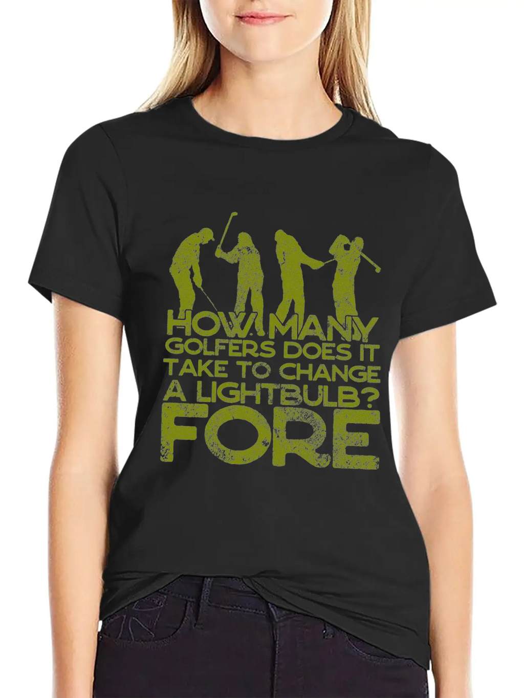 Golf - Funny Golfer Jokes - 18th Hole Breathable Soft Cotton T-Shirt – Timeless Casual Look