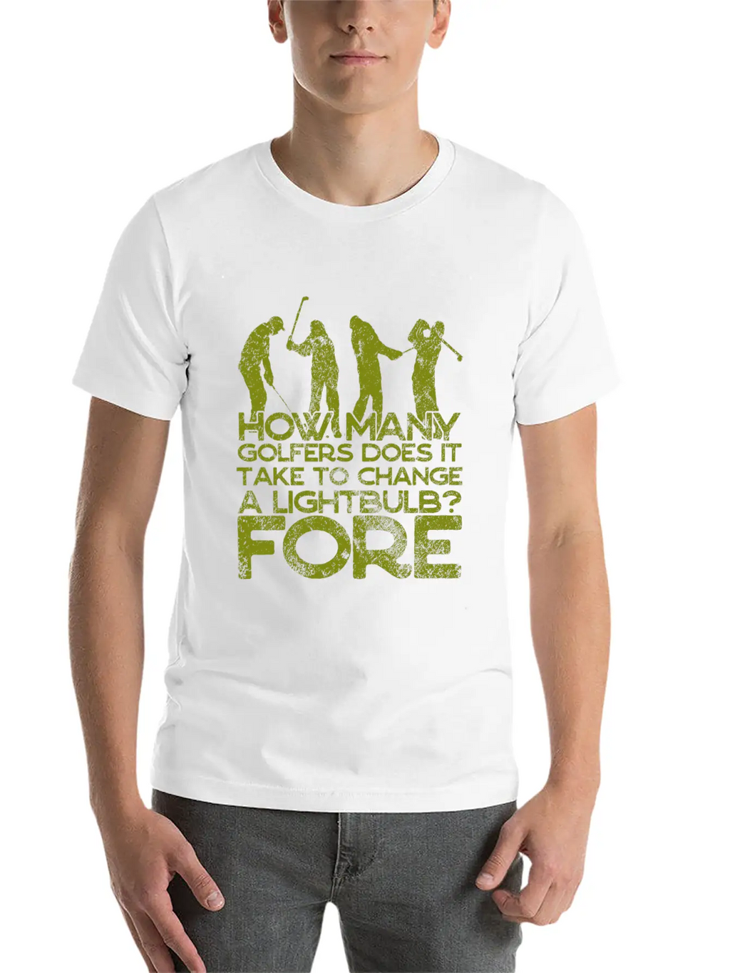 Golf - Funny Golfer Jokes - 18th Hole Breathable Soft Cotton T-Shirt – Timeless Casual Look