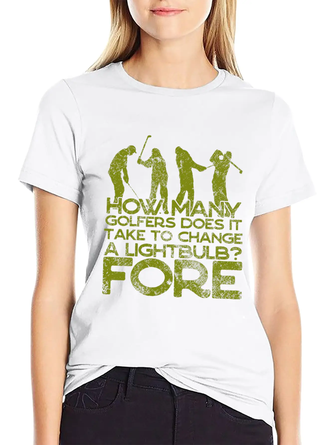 Golf - Funny Golfer Jokes - 18th Hole Breathable Soft Cotton T-Shirt – Timeless Casual Look