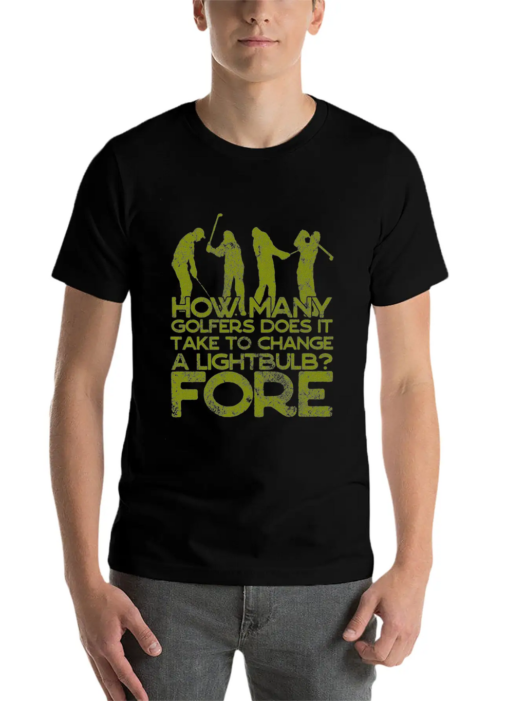 Golf - Funny Golfer Jokes - 18th Hole Breathable Soft Cotton T-Shirt – Timeless Casual Look