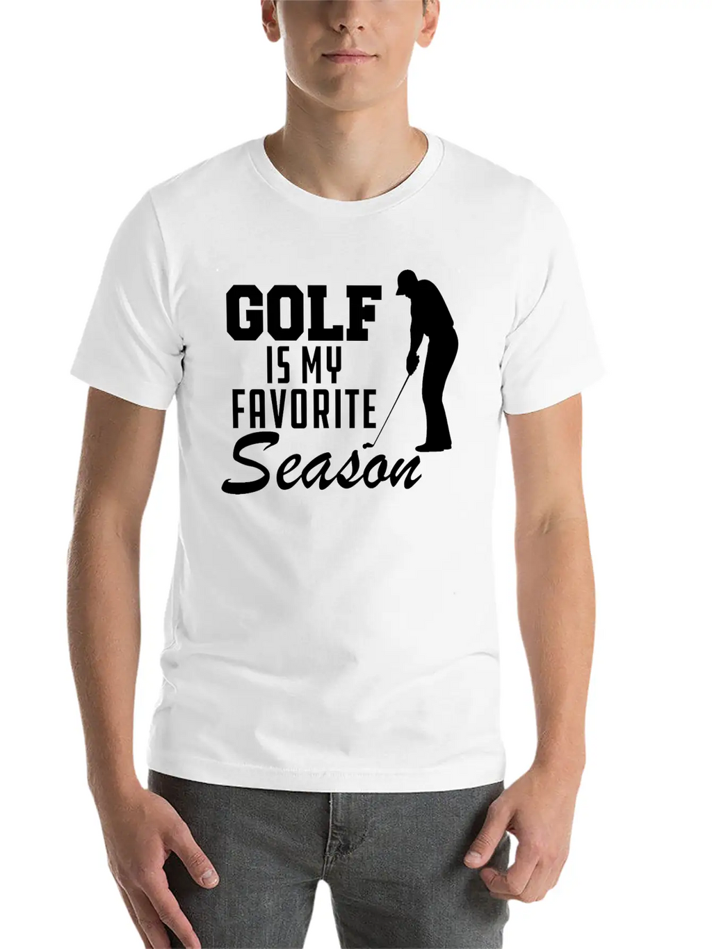 Golf Is My Favorite Season Casual Graphic T-Shirt – Simple And Comfortable Daily Wear