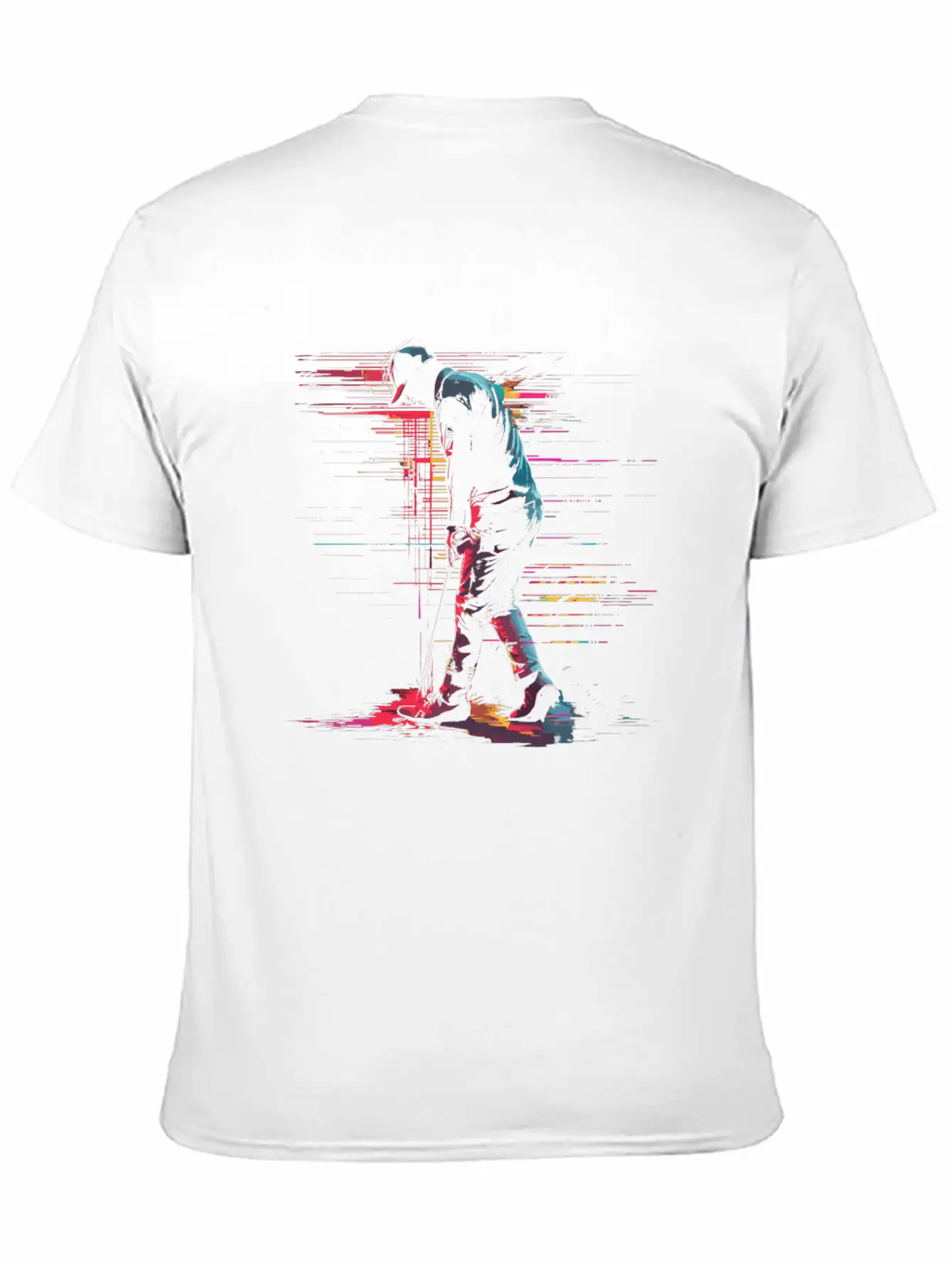 Golfer Retrowave Breathable Soft Cotton T-Shirt – Timeless Casual Look
