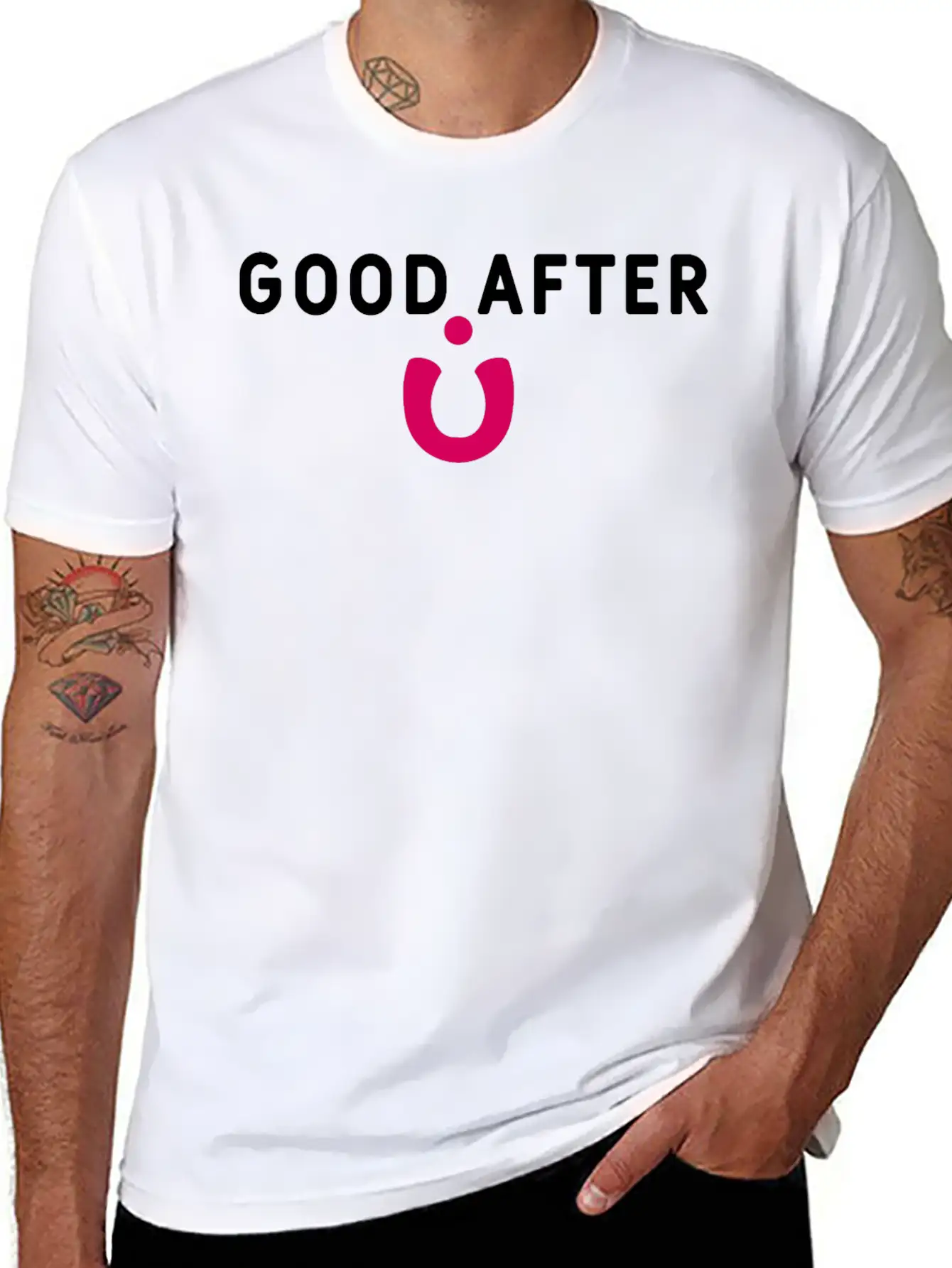 Good After Noon Arabic Letters Unisex Casual T-Shirt – Clean Design For Daily Comfort