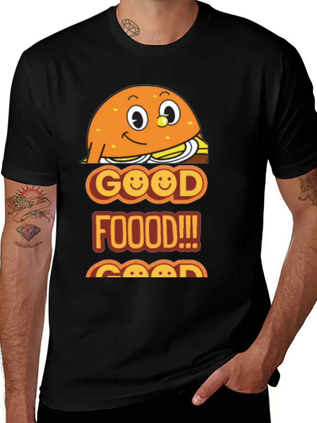 Good Food Good Mood Breathable Soft Cotton T-Shirt – Timeless Casual Look