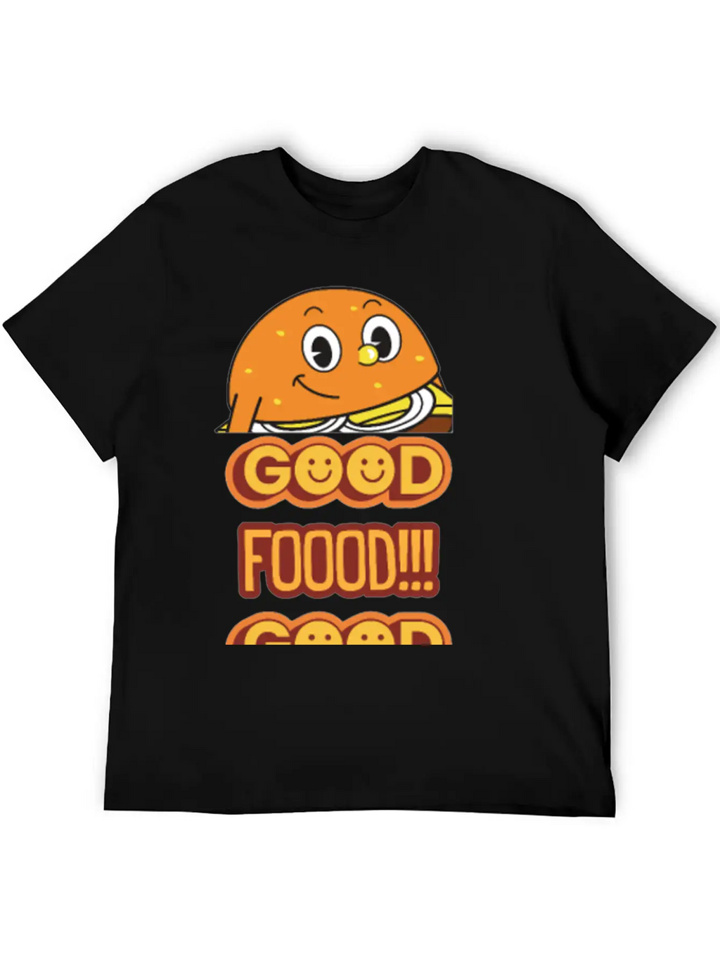 Good Food Good Mood Breathable Soft Cotton T-Shirt – Timeless Casual Look