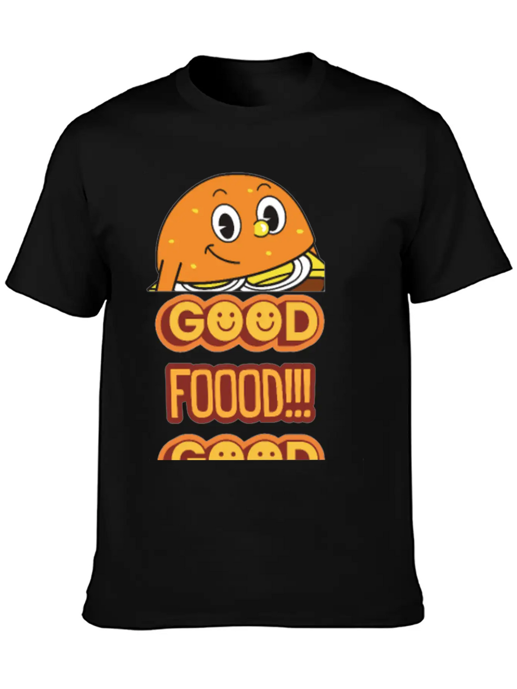 Good Food Good Mood Breathable Soft Cotton T-Shirt – Timeless Casual Look