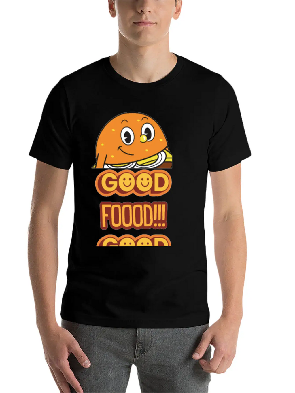 Good Food Good Mood Breathable Soft Cotton T-Shirt – Timeless Casual Look