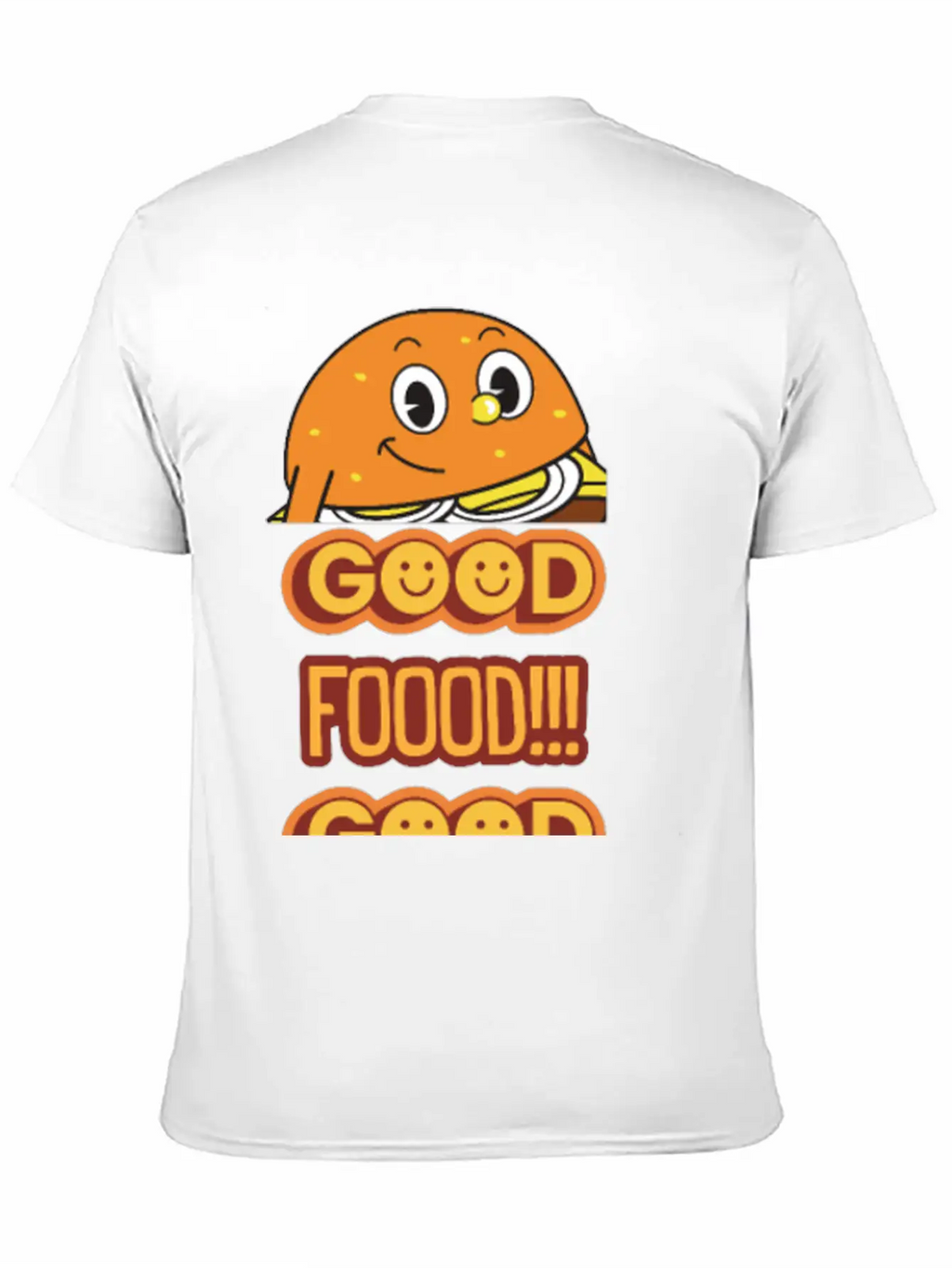 Good Food Good Mood Breathable Soft Cotton T-Shirt – Timeless Casual Look