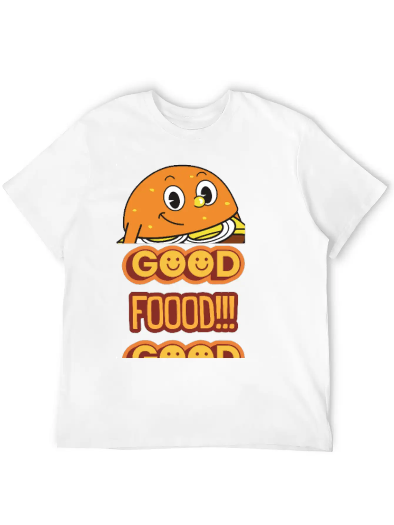 Good Food Good Mood Breathable Soft Cotton T-Shirt – Timeless Casual Look