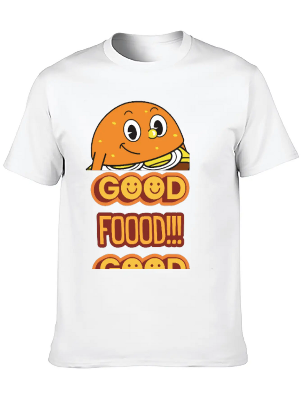 Good Food Good Mood Breathable Soft Cotton T-Shirt – Timeless Casual Look