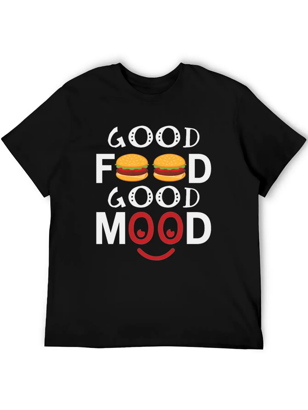 Good Food Good Mood Essential Cotton Tee For Daily Outfits – Unisex Style