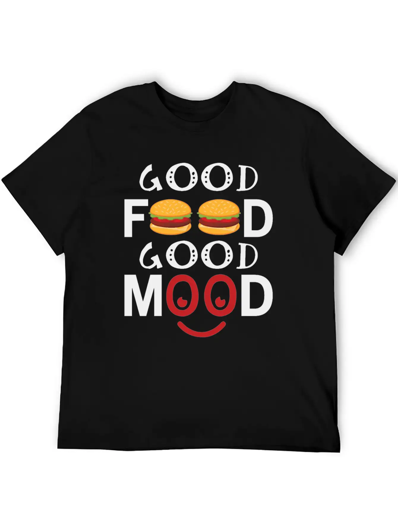 Good Food Good Mood Essential Cotton Tee For Daily Outfits – Unisex Style