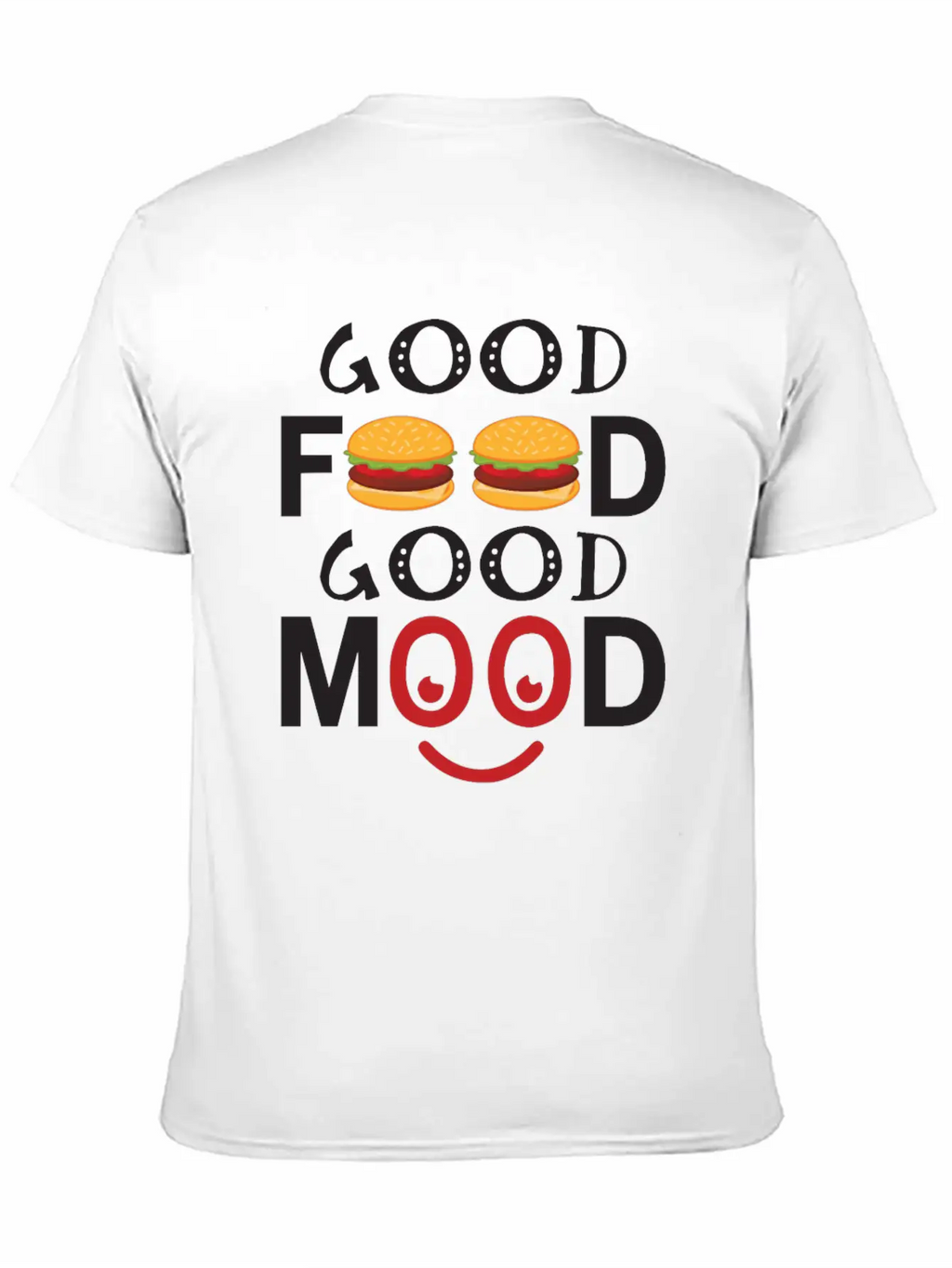 Good Food Good Mood Essential Cotton Tee For Daily Outfits – Unisex Style