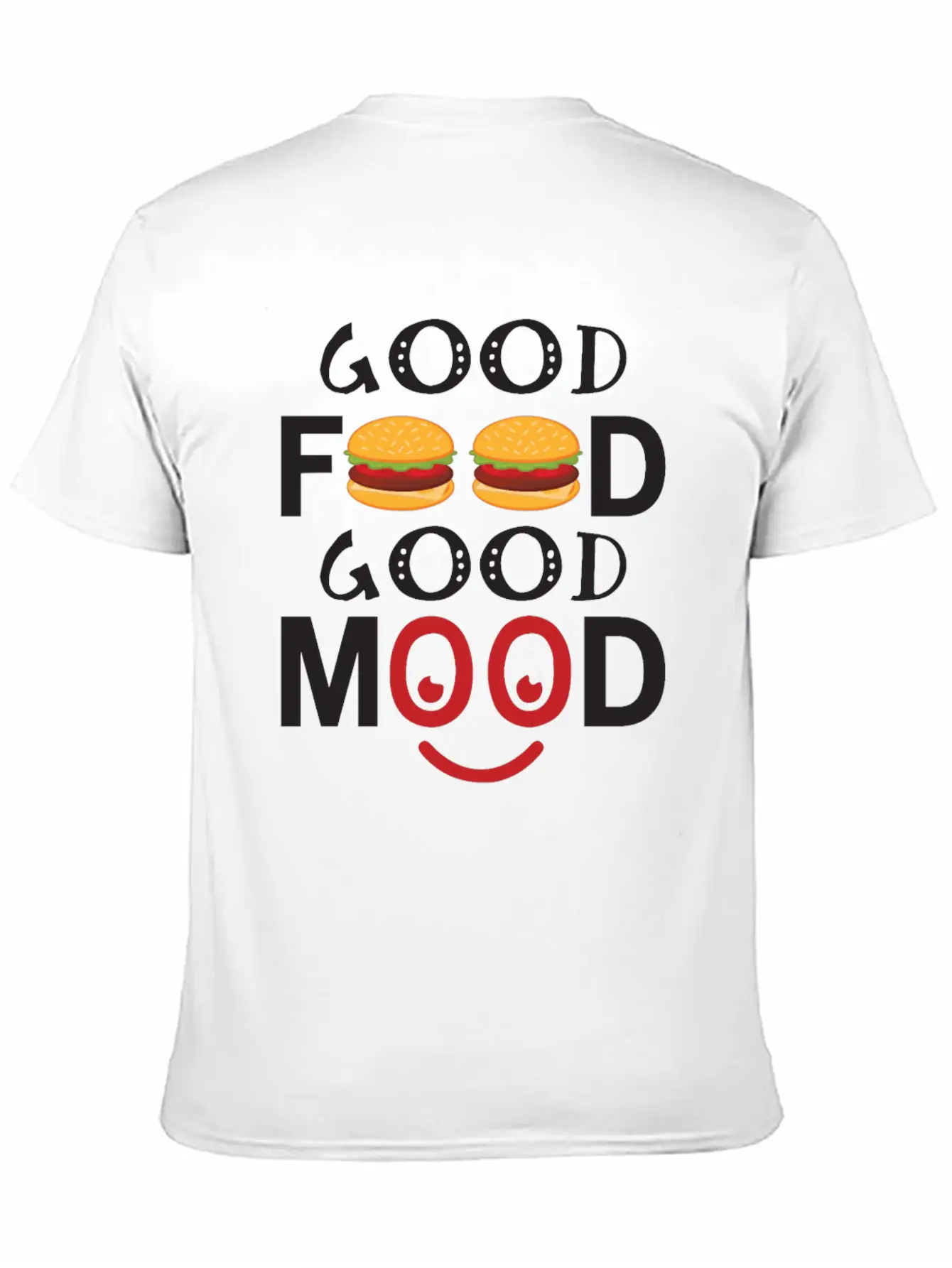 Good Food Good Mood Essential Cotton Tee For Daily Outfits – Unisex Style
