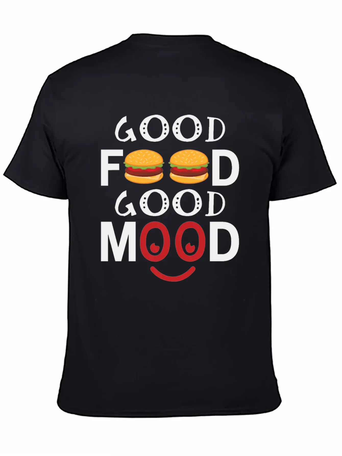 Good Food Good Mood Essential Cotton Tee For Daily Outfits – Unisex Style