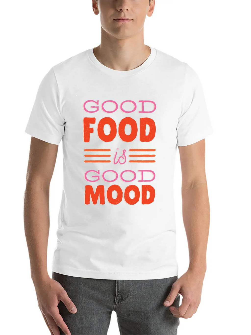 Good Food Is Good Mood Gift Idea Casual Graphic T-Shirt – Simple And Comfortable Daily Wear