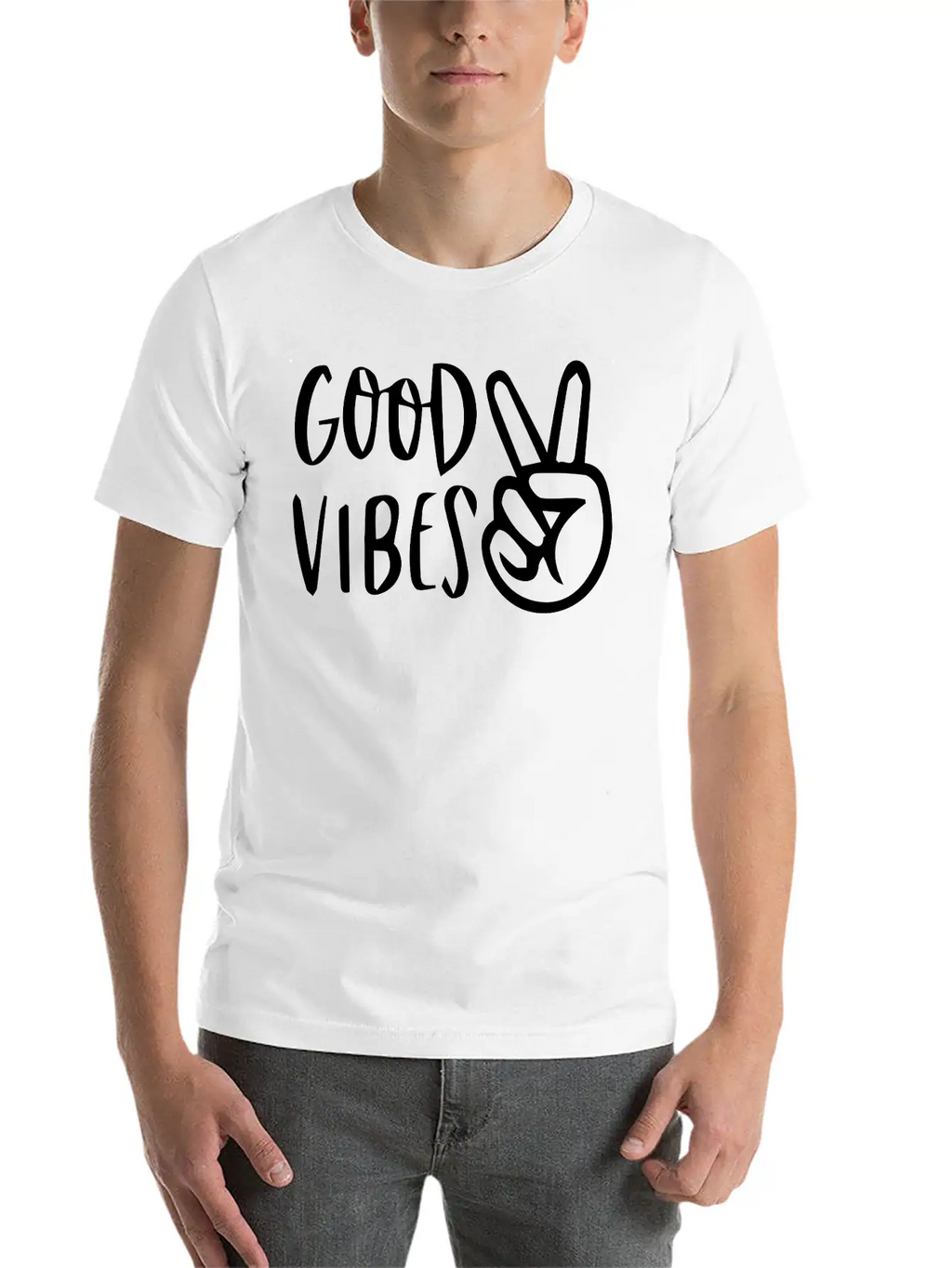 Good Vibes, Positive Attitude, Inspiration, Love Stylish Everyday T-Shirt – Unisex Basic Cotton Tee