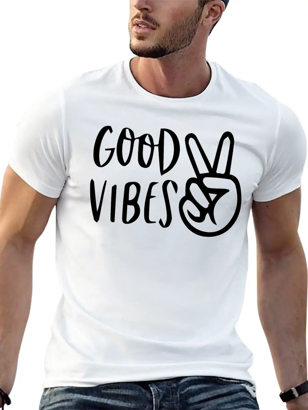 Good Vibes, Positive Attitude, Inspiration, Love Stylish Everyday T-Shirt – Unisex Basic Cotton Tee