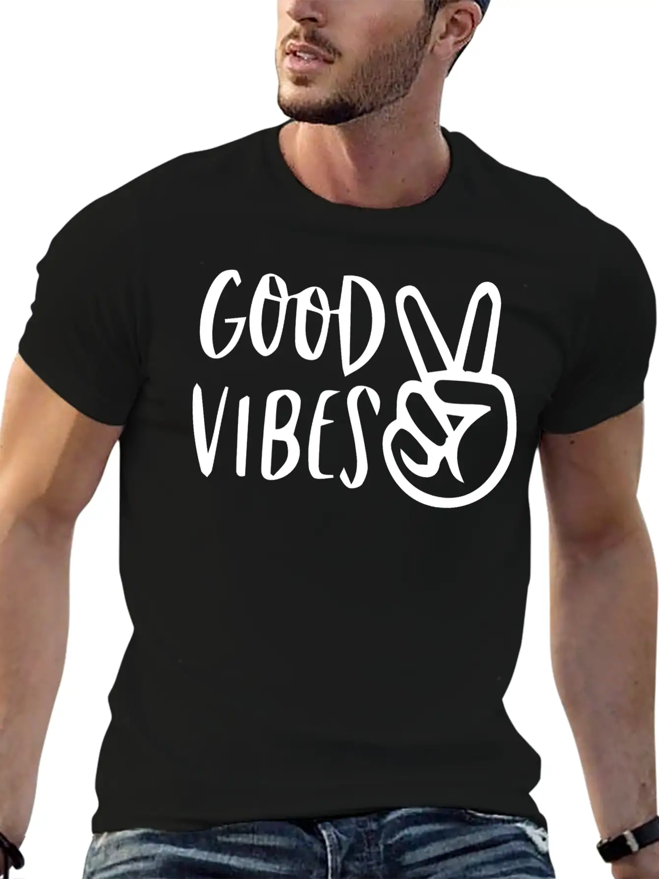 Good Vibes, Positive Attitude, Inspiration, Love Stylish Everyday T-Shirt – Unisex Basic Cotton Tee