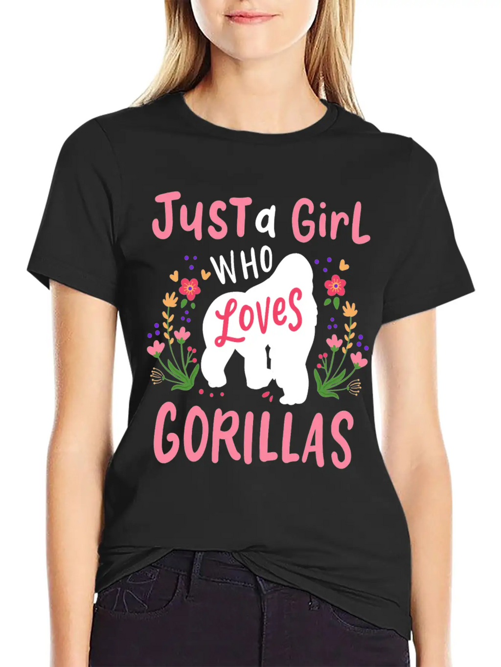 Gorilla Ape Gorilla Lover Breathable Soft Cotton T-Shirt – Timeless Casual Look