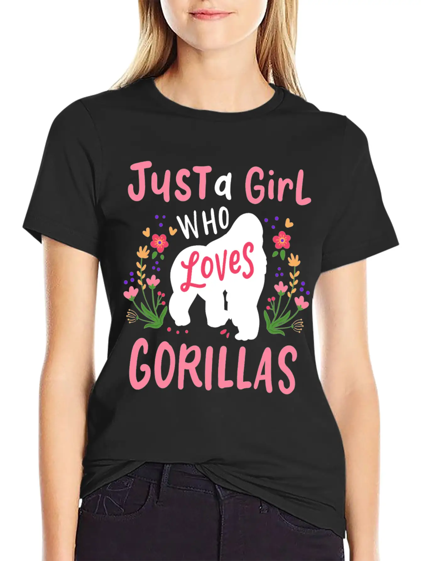 Gorilla Ape Gorilla Lover Breathable Soft Cotton T-Shirt – Timeless Casual Look