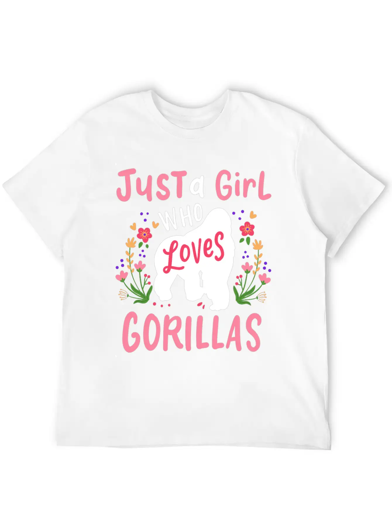 Gorilla Ape Gorilla Lover Breathable Soft Cotton T-Shirt – Timeless Casual Look