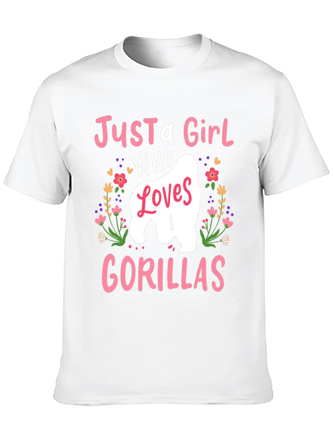Gorilla Ape Gorilla Lover Breathable Soft Cotton T-Shirt – Timeless Casual Look