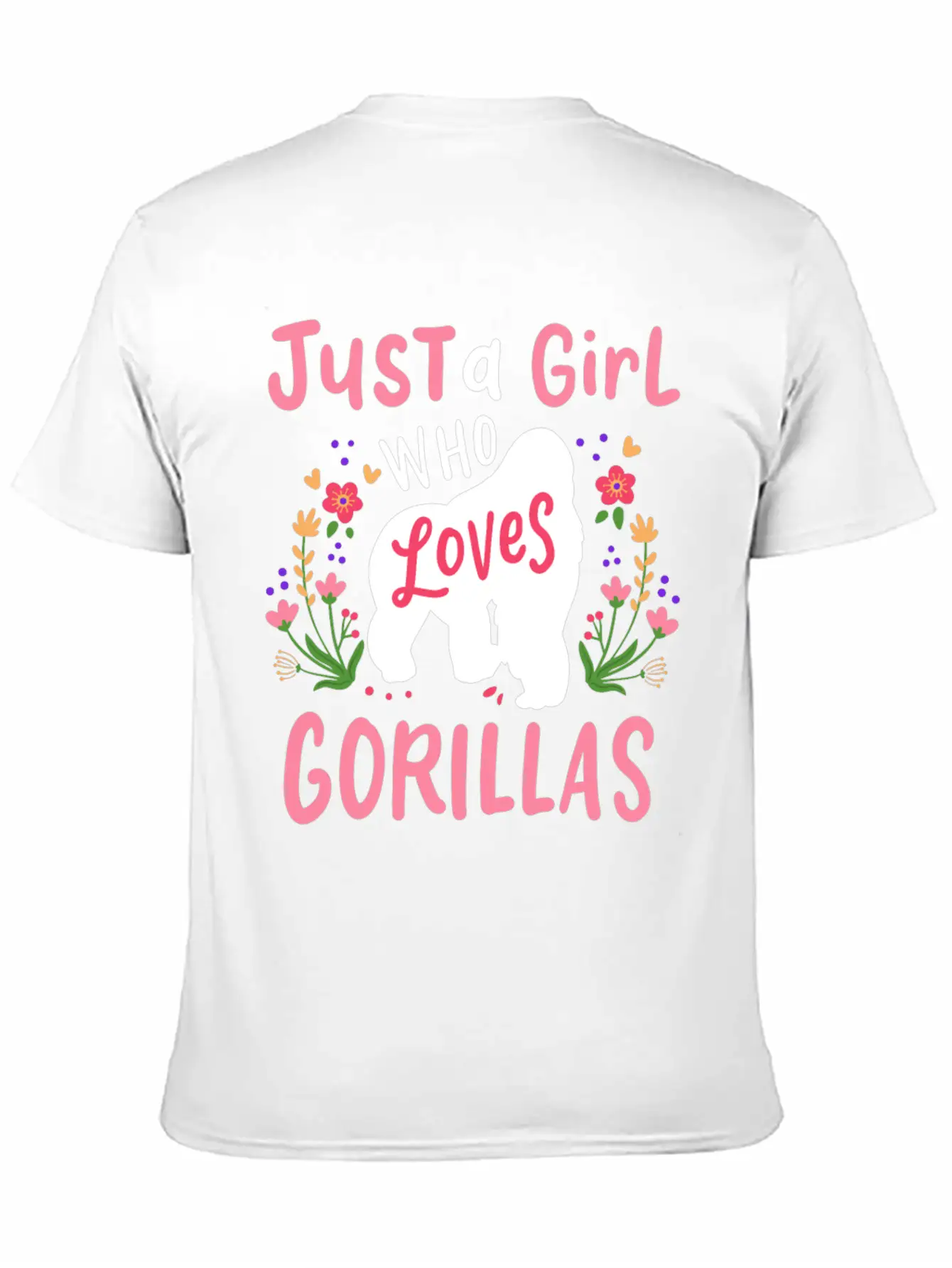 Gorilla Ape Gorilla Lover Breathable Soft Cotton T-Shirt – Timeless Casual Look