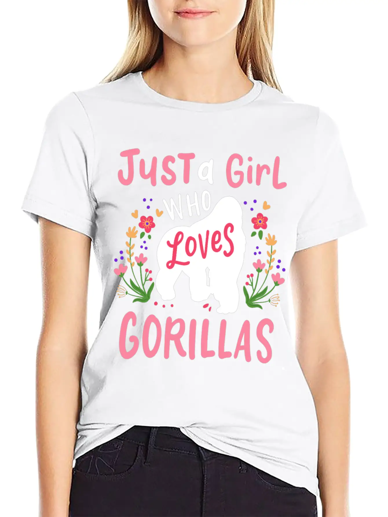 Gorilla Ape Gorilla Lover Breathable Soft Cotton T-Shirt – Timeless Casual Look