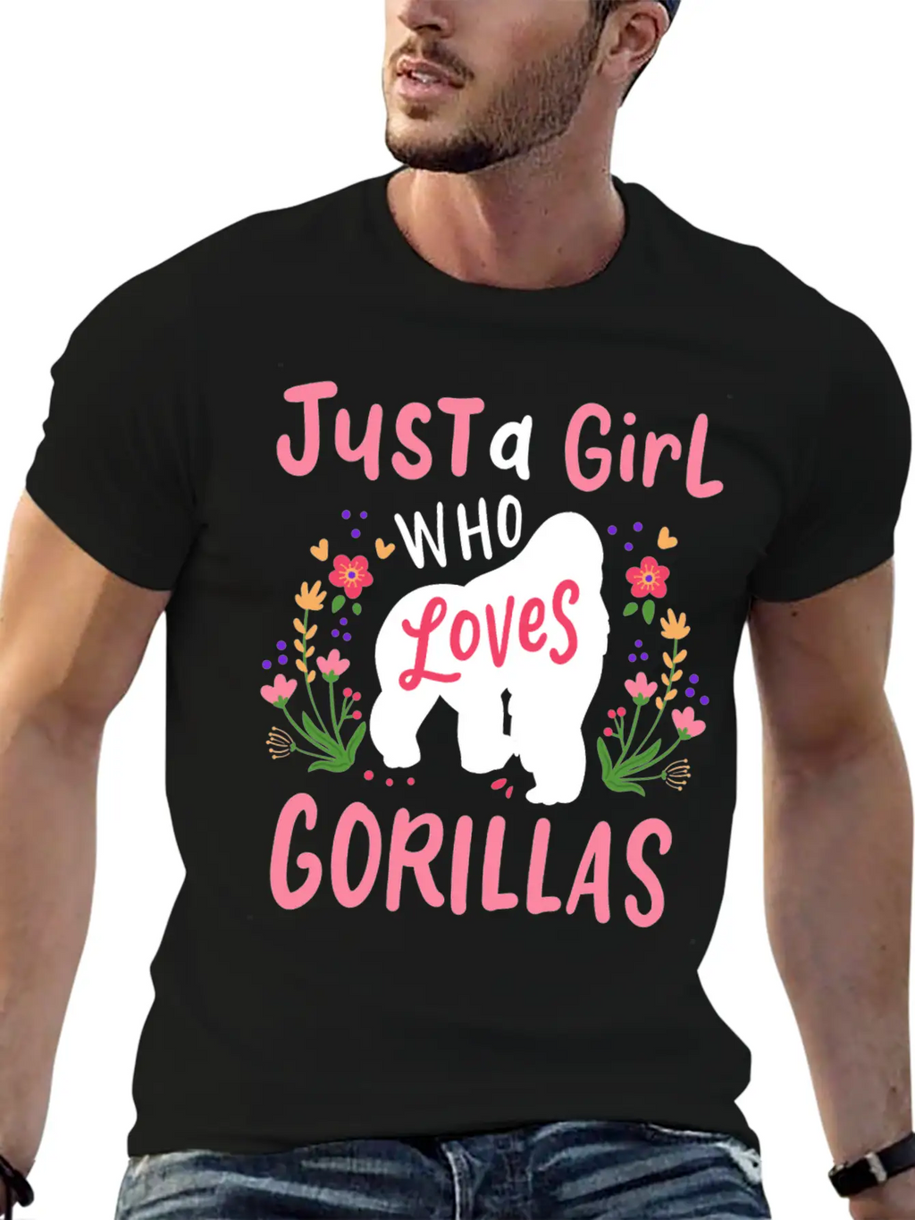 Gorilla Ape Gorilla Lover Breathable Soft Cotton T-Shirt – Timeless Casual Look