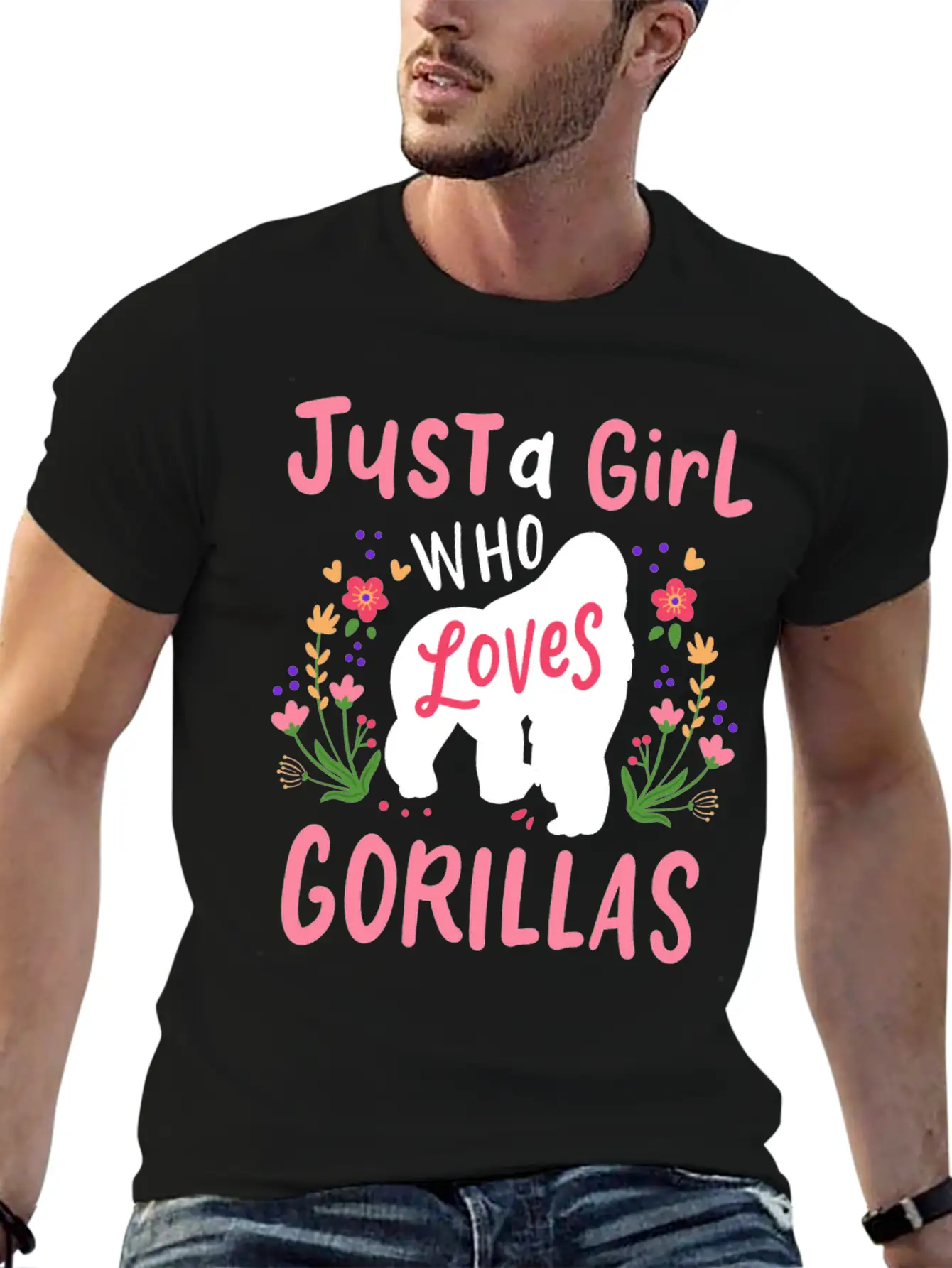 Gorilla Ape Gorilla Lover Breathable Soft Cotton T-Shirt – Timeless Casual Look
