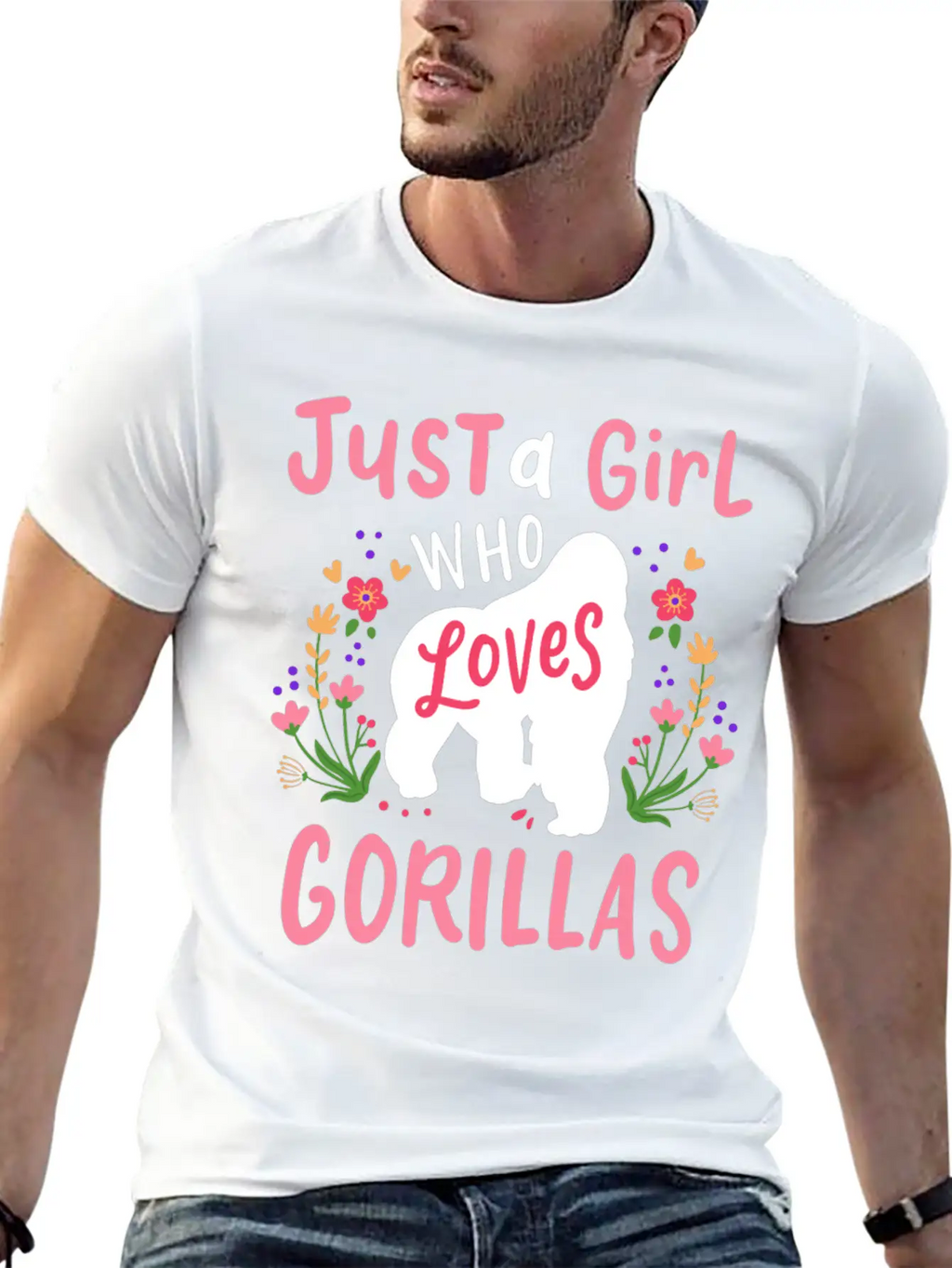 Gorilla Ape Gorilla Lover Breathable Soft Cotton T-Shirt – Timeless Casual Look