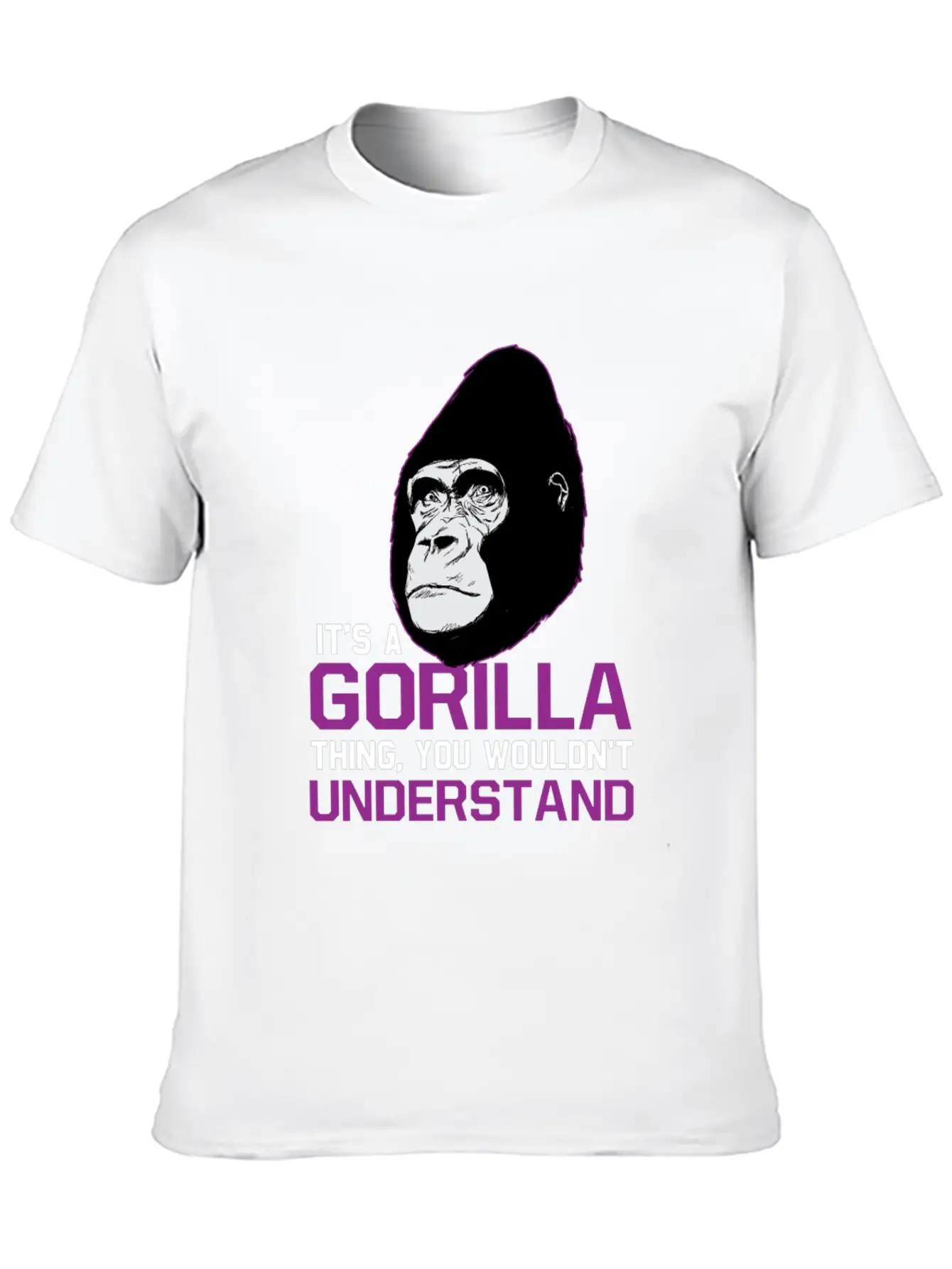 Gorilla Ape Monkey Zoo Gift Unisex Casual T-Shirt – Clean Design For Daily Comfort