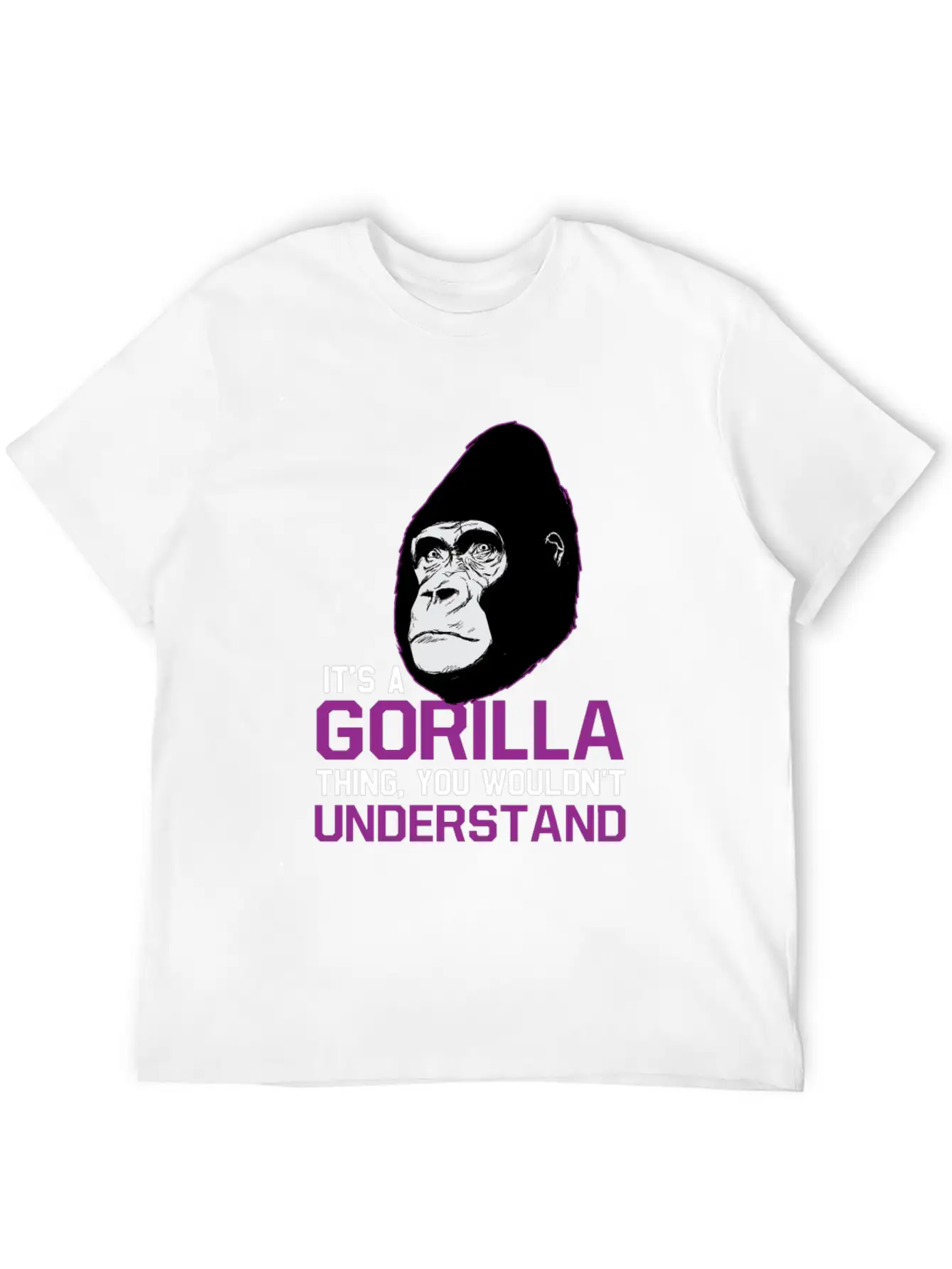 Gorilla Ape Monkey Zoo Gift Unisex Casual T-Shirt – Clean Design For Daily Comfort