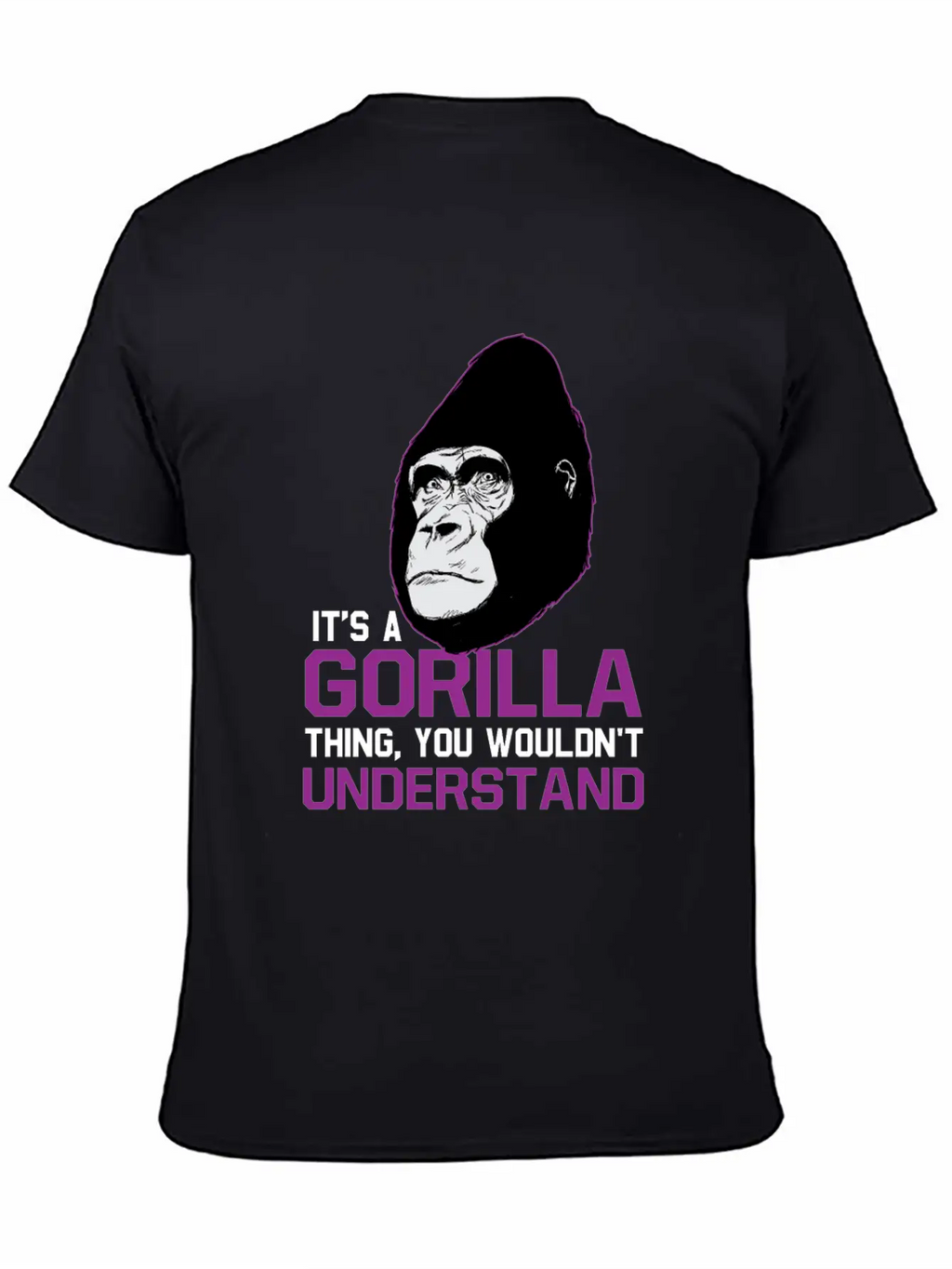Gorilla Ape Monkey Zoo Gift Unisex Casual T-Shirt – Clean Design For Daily Comfort