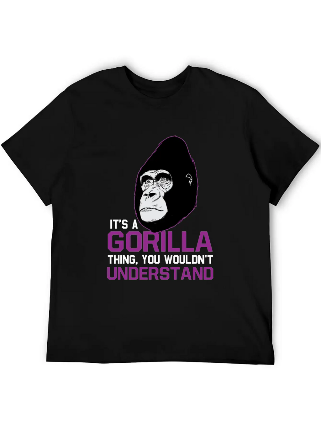 Gorilla Ape Monkey Zoo Gift Unisex Casual T-Shirt – Clean Design For Daily Comfort