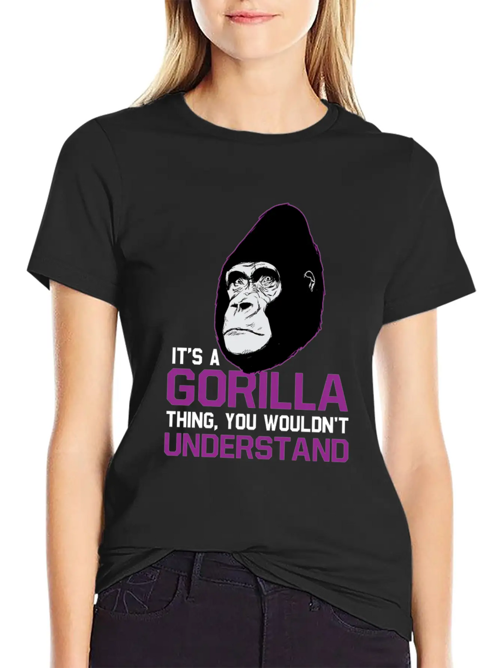 Gorilla Ape Monkey Zoo Gift Unisex Casual T-Shirt – Clean Design For Daily Comfort