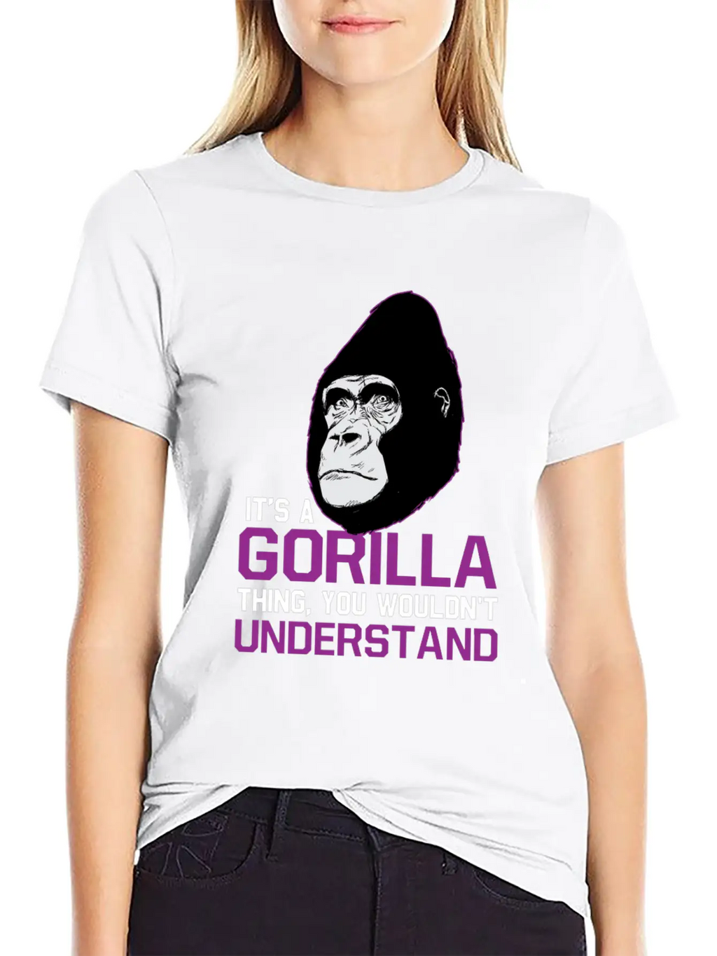Gorilla Ape Monkey Zoo Gift Unisex Casual T-Shirt – Clean Design For Daily Comfort