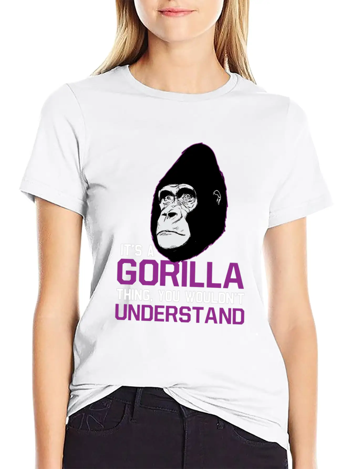 Gorilla Ape Monkey Zoo Gift Unisex Casual T-Shirt – Clean Design For Daily Comfort