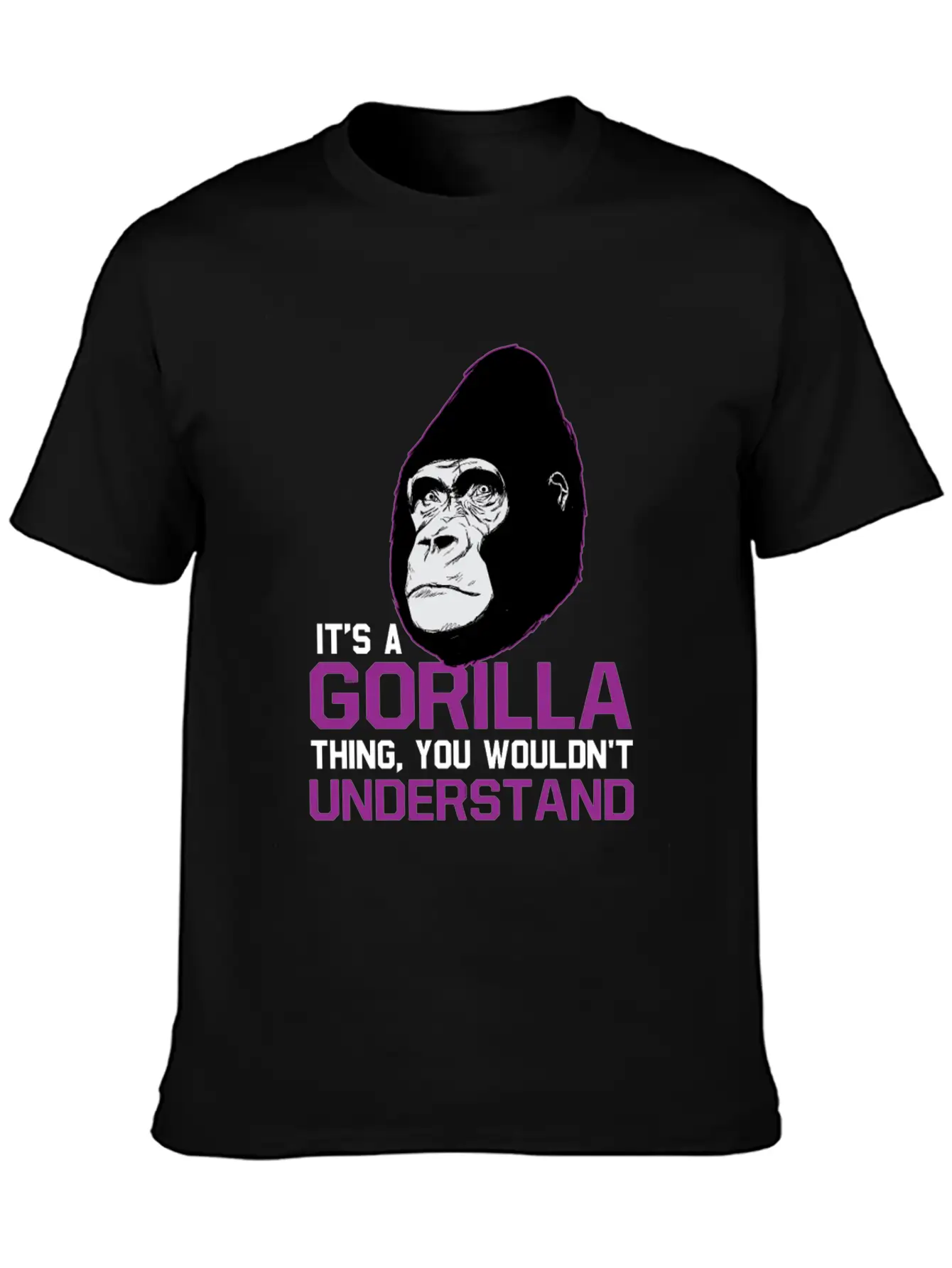 Gorilla Ape Monkey Zoo Gift Unisex Casual T-Shirt – Clean Design For Daily Comfort