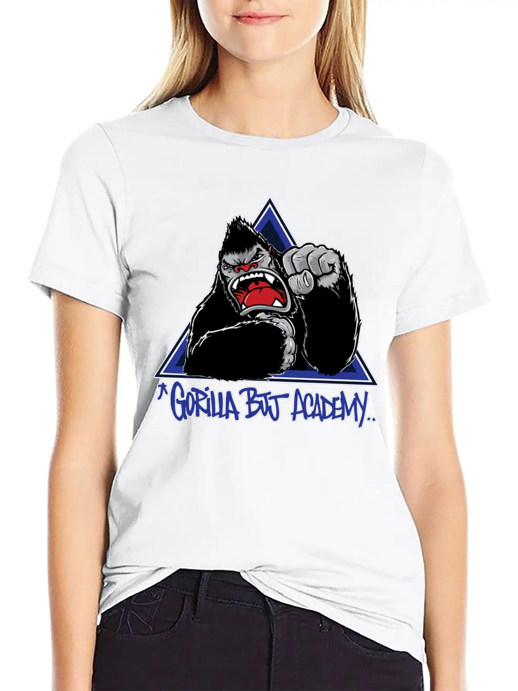 Gorilla BJJ Academy Jiu Jitsu Martial Arts Unisex Short Sleeve Soft Cotton T-Shirt – Casual Everyday Wear