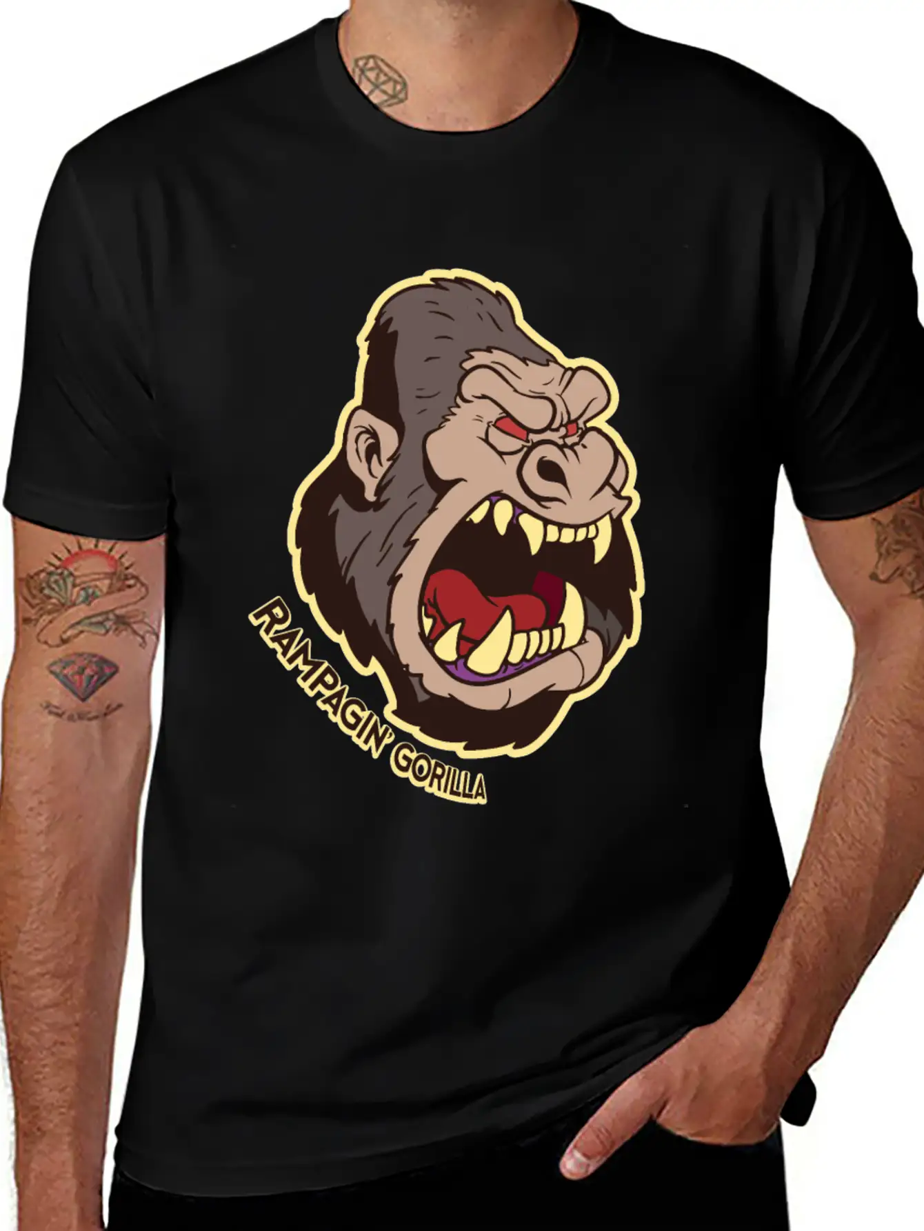 Gorilla Casual Graphic T-Shirt – Simple And Comfortable Daily Wear