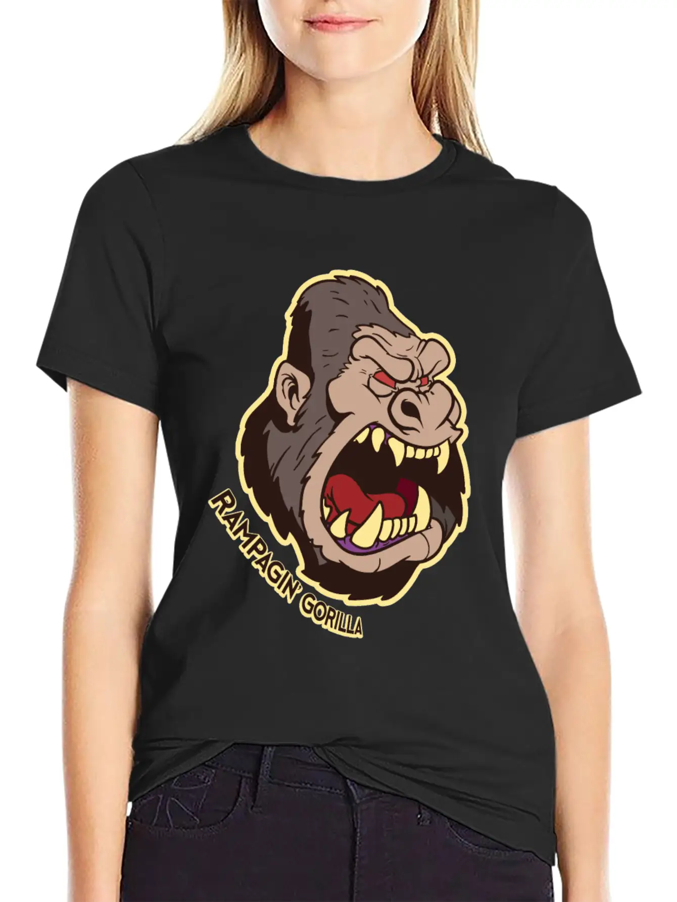 Gorilla Casual Graphic T-Shirt – Simple And Comfortable Daily Wear