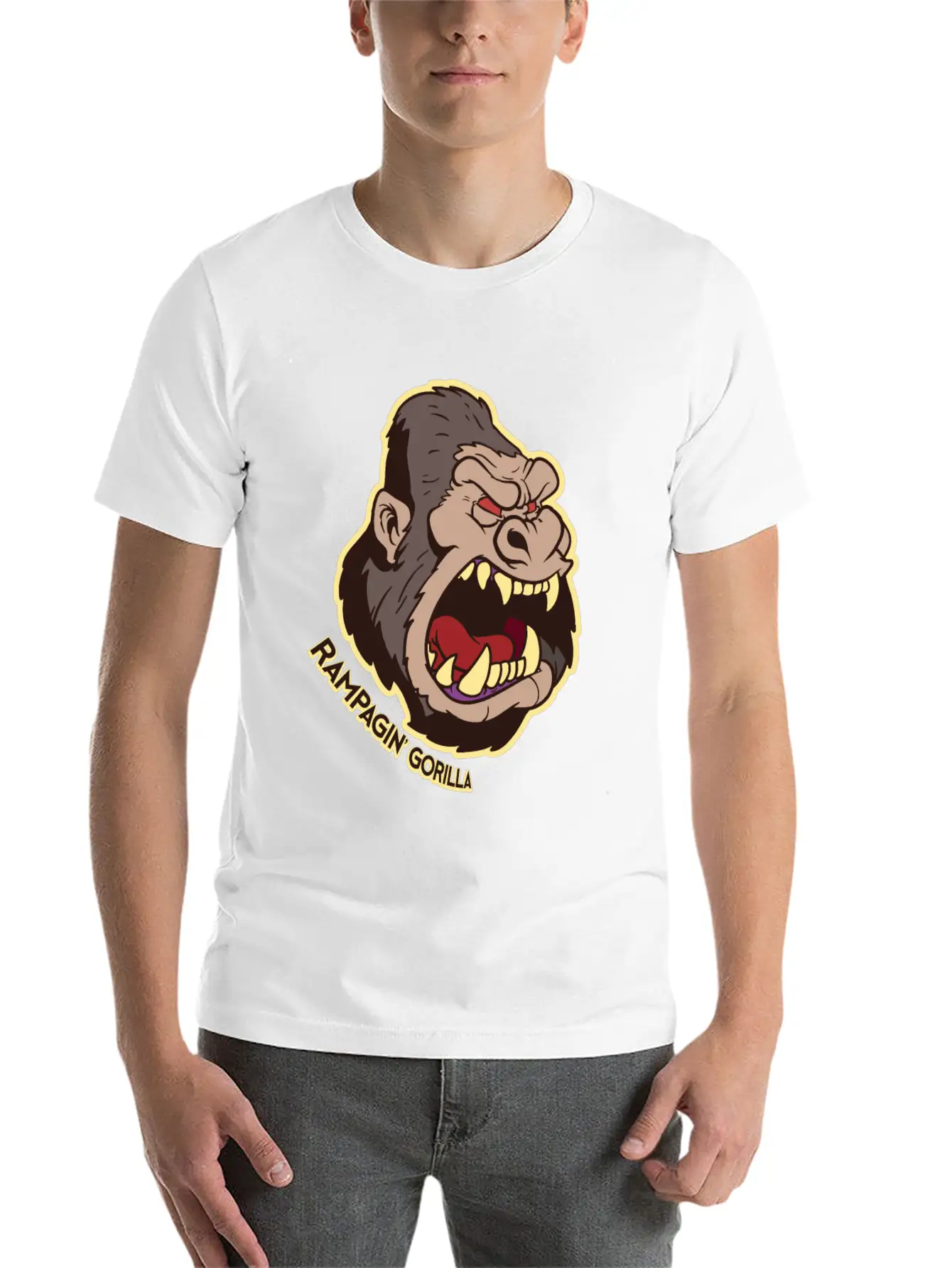 Gorilla Casual Graphic T-Shirt – Simple And Comfortable Daily Wear