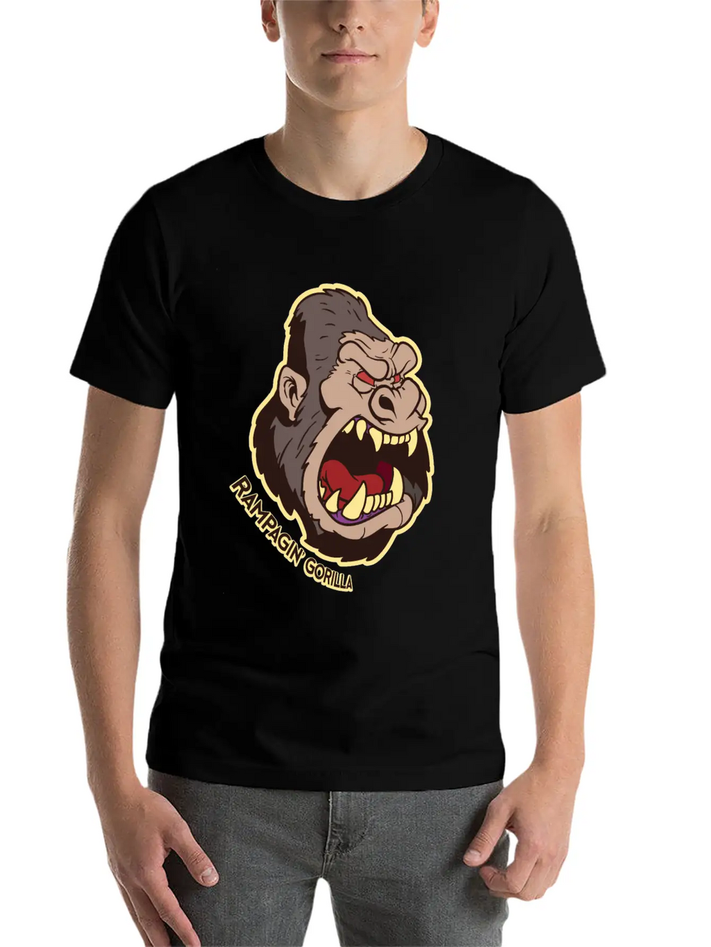 Gorilla Casual Graphic T-Shirt – Simple And Comfortable Daily Wear