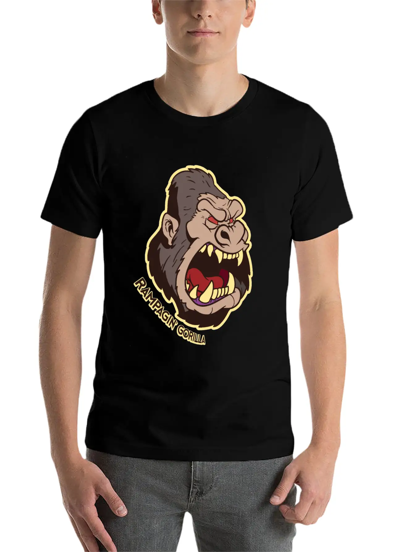 Gorilla Casual Graphic T-Shirt – Simple And Comfortable Daily Wear