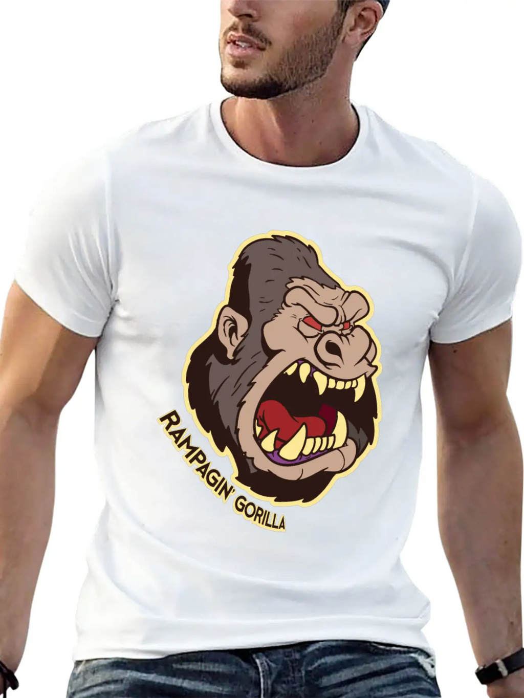 Gorilla Casual Graphic T-Shirt – Simple And Comfortable Daily Wear